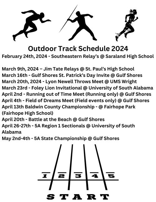 Outdoor Track Schedule